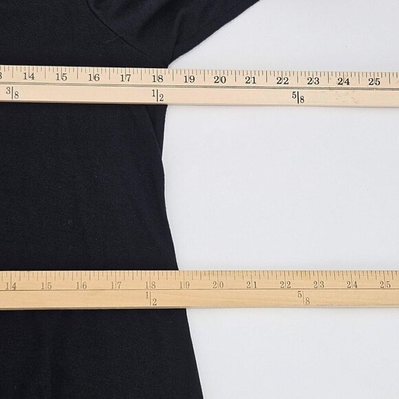 Eileen Fisher Jersey Knit Scoop Neck Tunic Top Black Women’s Size M Minimalist - Picture 8 of 9